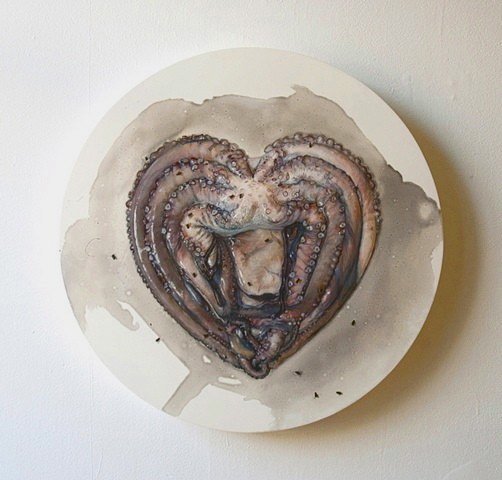 Untitled, by Alexandra Evans, 2012, Oil on panel, 36 inches