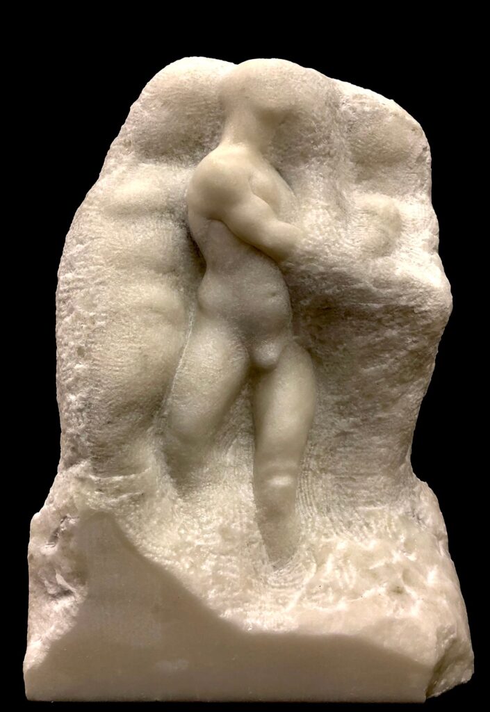 Tra Gli Altri, by Gianluca Giarrizzo, 2018, marble