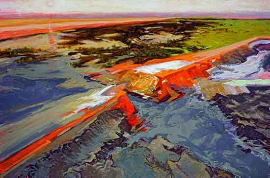 Aznalcollar, by Alfonso Gosalbez, 2014, oil on canvas