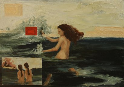 Naufrago, by Gaby Greenlee, 2007, oil on board