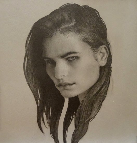 The Luba Lookalike, by Gabriela Handal, 2015, Graphite on Stonehenge paper