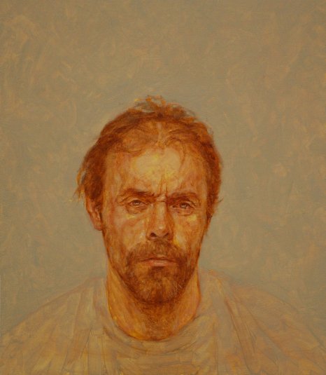 Cousin Jeff Mugshot #5, by Jacob Hayes, 2014, Oil on panel