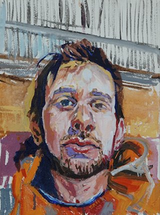 Artist in the Next Frontier, by Seth Ruggles Hiler, 2011, Acrylic on canvas