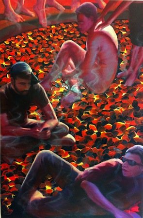 The Millennials, by Austin Park, 2011, Oil and acrylic on canvas