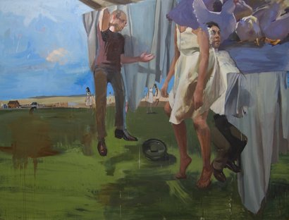 Efference Copy, by Caitlin Hurd, 2009, oil on canvas