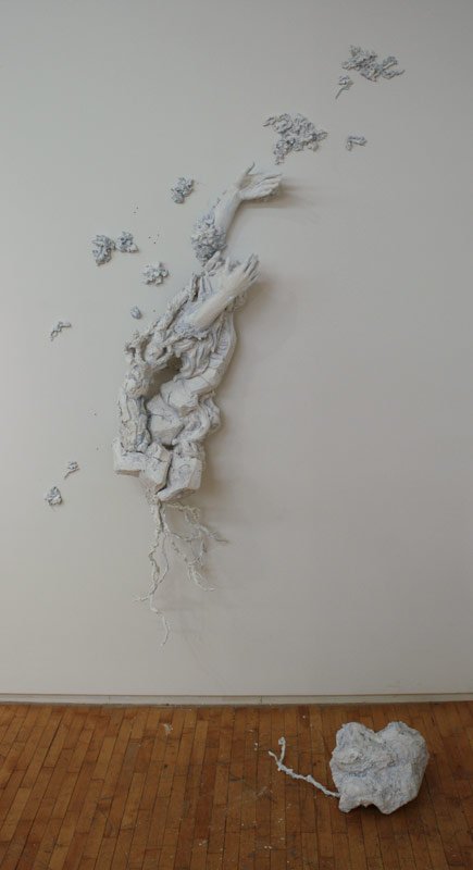 Heavy Things Like Nothing, by Lisa Robin Benson, 2012, Plaster, resin, and acrylic paint
