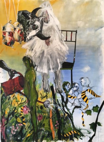 The Absence, by Sara Issakharian, 2016, Acrylic on canvas