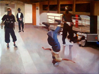 Starting Something, by Jeanne Kenney, oil on linen