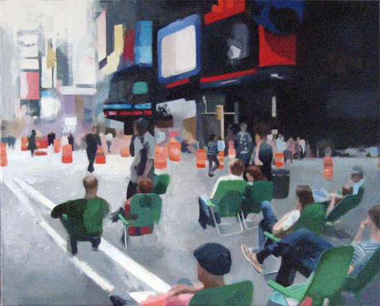 Time Squared and Squandered, by Jeanne Kenney, 2012, Oil on canvas