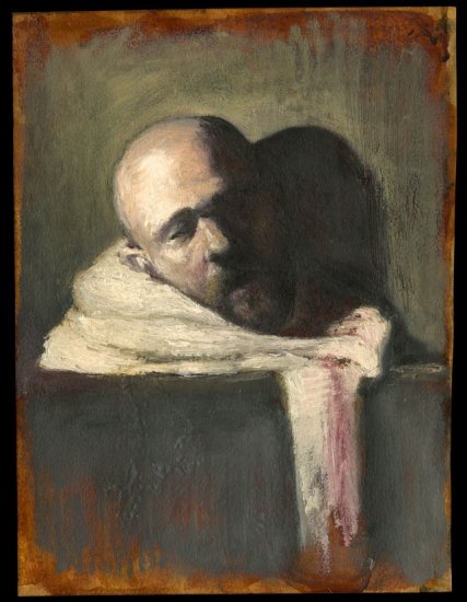 Self – Portrait as a Still – Life, by Evan Kitson, 2011, Oil on paper