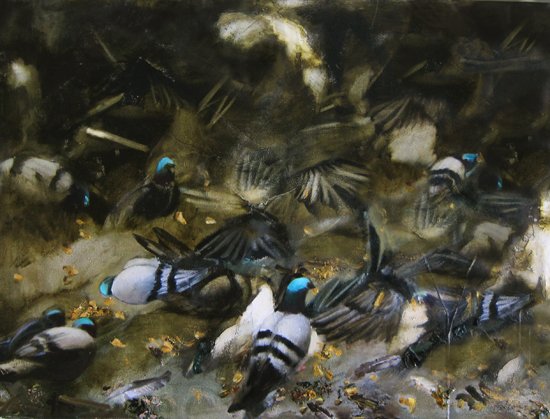 The Feeding, by Maria Kozak, 2012, Oil on canvas