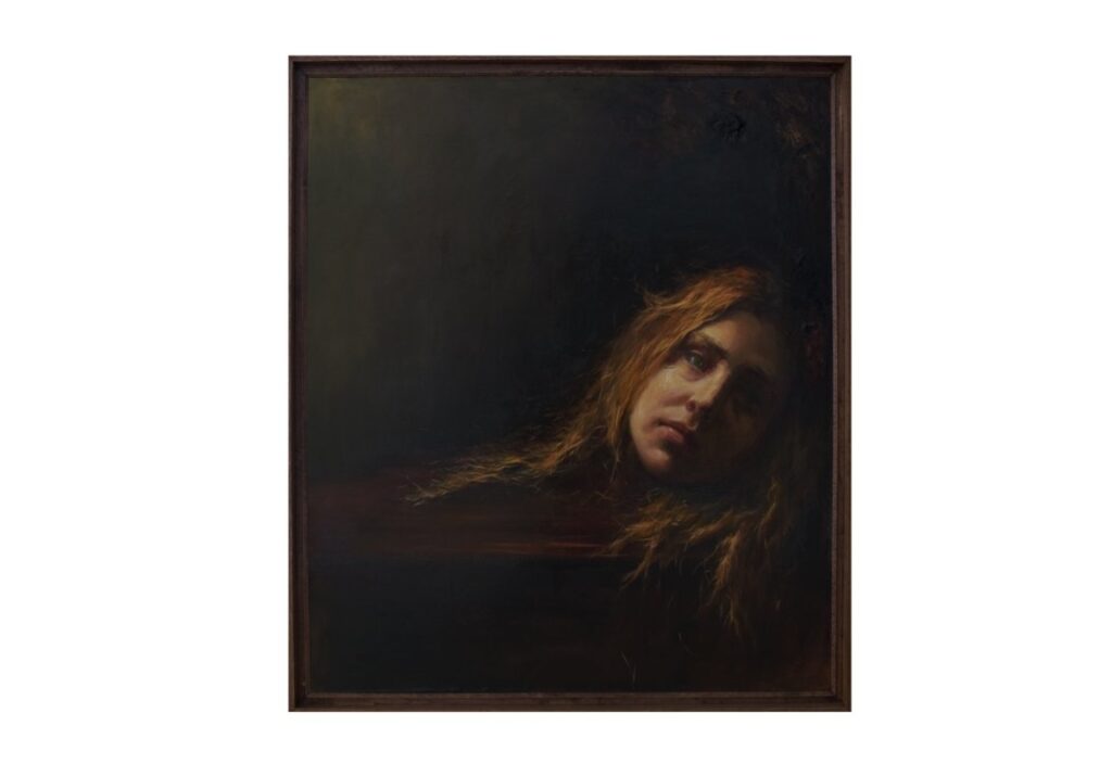 Girl with Red Hair, by Oh Joon Kwon, oil on linen