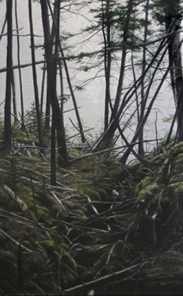 Fallen Path, by Lisa Lebofsky, 2010, Oil on aluminum