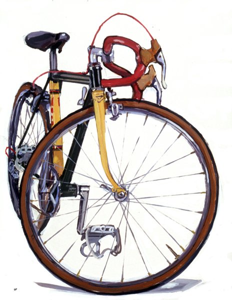 Michael's Bike, by Taliah Lempert, 2005, Acrylic on paper