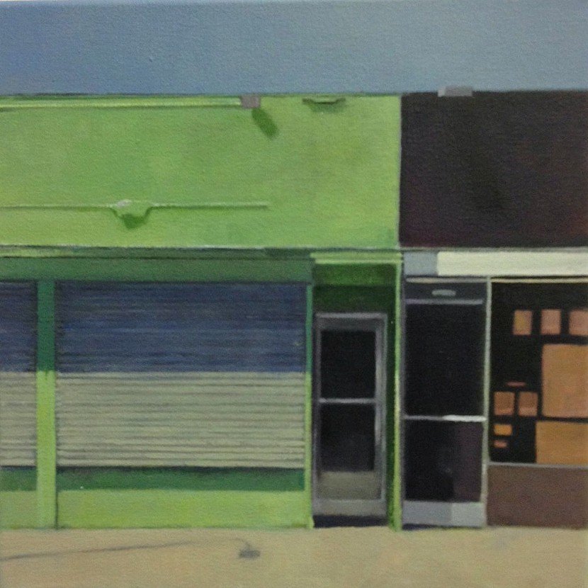Lime Green, by Elisabeth McBrien, 2014, Oil on canvas