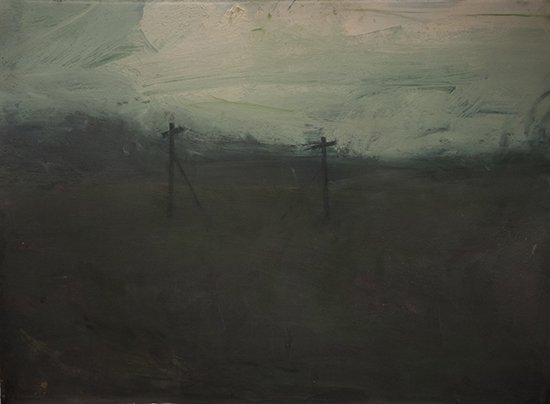 Friedrich's Summer, by William Logan, 2013, Acrylic and oil on paper