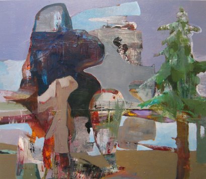 Pond, by Francesco Longenecker, 2009, oil on canvas