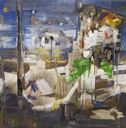 Excavation, by Francesco Longenecker, 2011, Oil on canvas