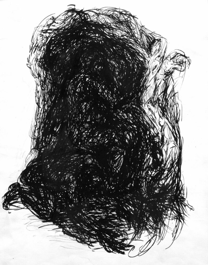 Cappadocia, by Daniel Austin López, 2015, ink on paper