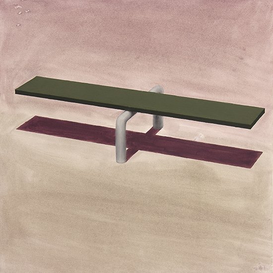 On Joy and Sorrow, by Adam Lupton, 2016, Oil on paper mounted on panel