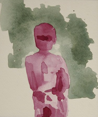 All that Remains, by Benjamin Christopher Martins, 2011, Watercolor on paper