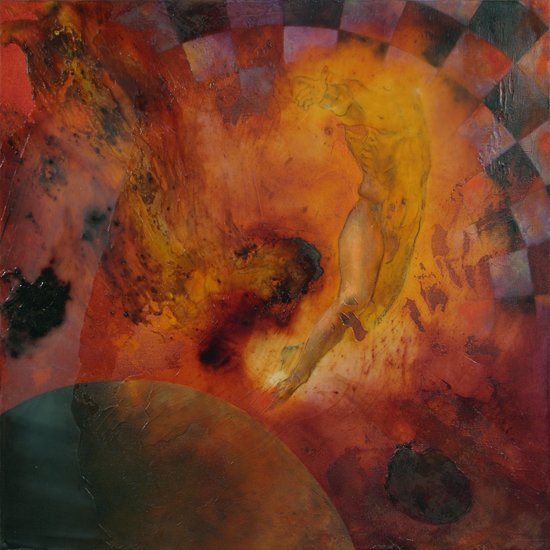 f90, by Joachim Marx, 2007, Mixed media on canvas