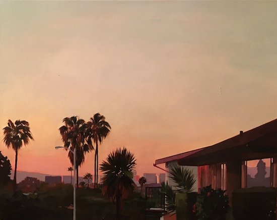 California Sunset, by Elisabeth McBrien, 2017, Oil on canvas