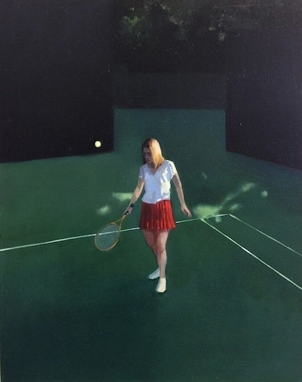 The Tennis Player, by Elisabeth McBrien, 2014, Oil on canvas