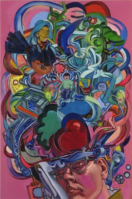 Into the Pink, by Margaret McCann, 2007, Oil on canvas