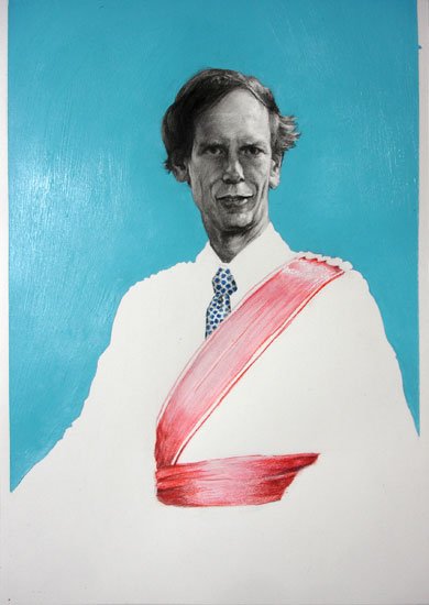 One Percent, by Michael Meadors, 2012, Acrylic, graphite and stablio on paper