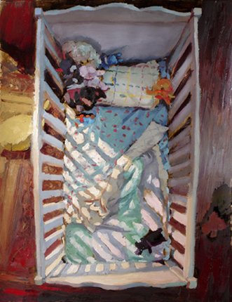 Study for "Shadow is Cast", by Michael Meadors, 2011, Oil on paper
