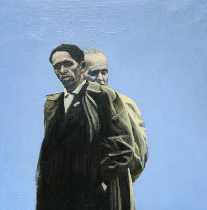 Memorial I, by Maya Brodsky, 2011, Oil on mylar, mounted on panel