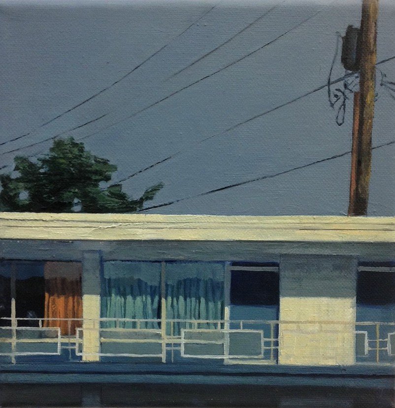 Motel, by Elisabeth McBrien, 2014, Oil on canvas