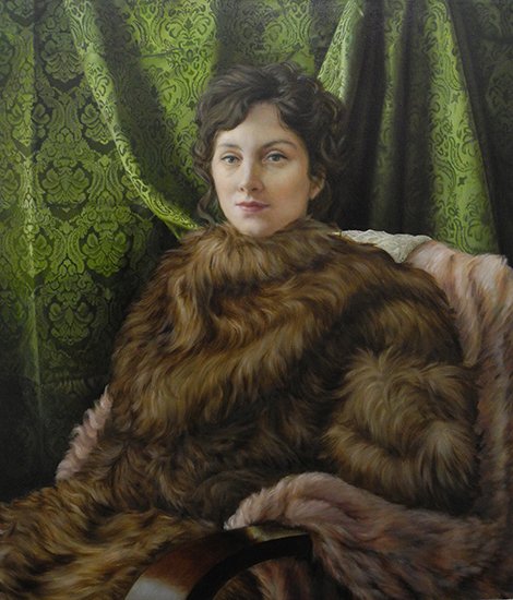 Snuggie, by Gary Murphy, 2015, Oil on linen