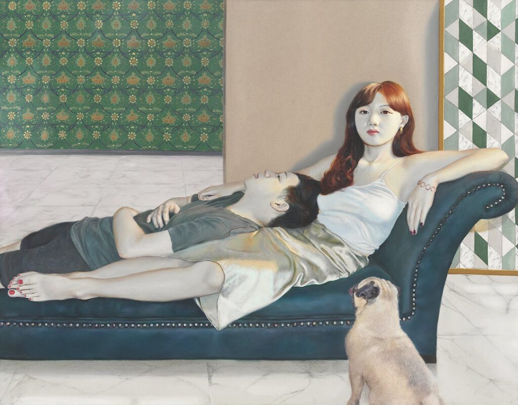 by Hannah Murray, 2020, Gold, 2020, oil on linen
