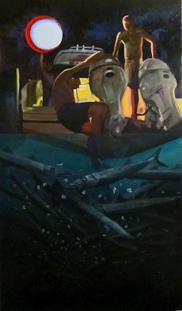 Night Rescue, by Austin Park, 2011, Acrylic on canvas