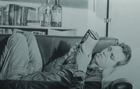 Ennui, by Mark Paczkowski, 2012, Graphite on paper board