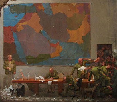Map, by Dan Pelonis, 2008, oil on linen