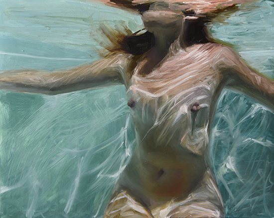 Plexus, by Reisha Perlmutter, 2017, Oil on panel