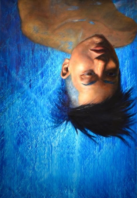 Ascension, by Dina Pizzarello, 2014, Oil on mylar