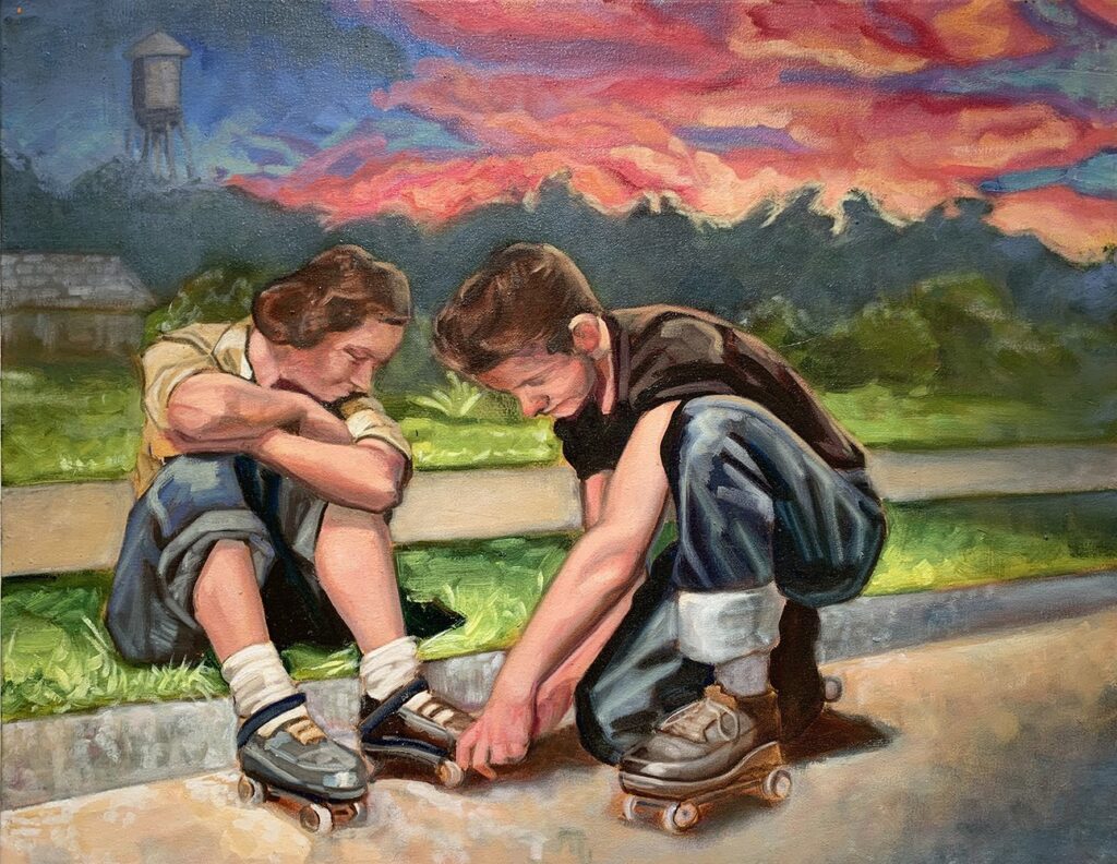 Quite Simply the Nicest Town, by Bryant Portwood, 2019, oil on canvas