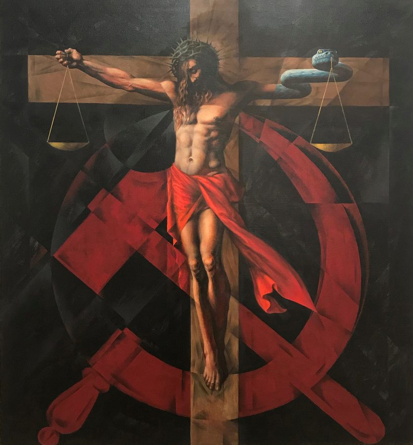 Anti-Messiah, by Vitaly Komar, 2010 – 2016, Oil and tempera on canvas