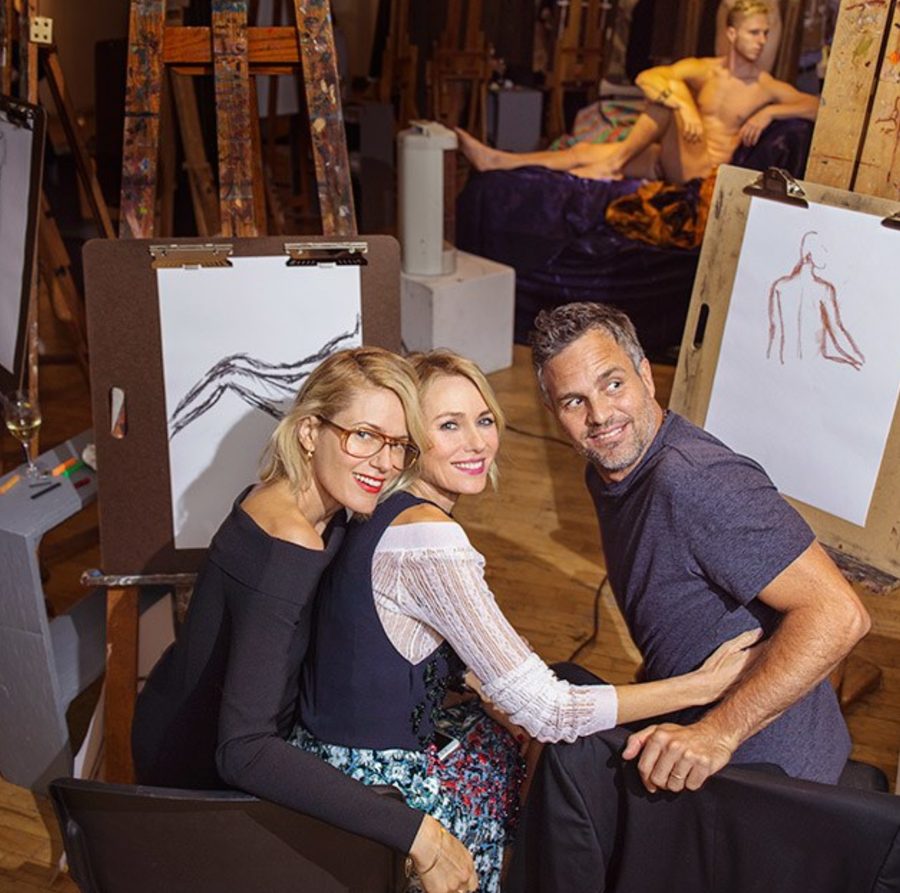 by Naomi Watts Mark Ruffalo Vanity Fair Drawing Party