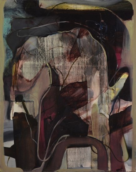 Figure, by Elliot Purse, 2015, Oil on canvas