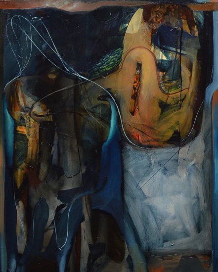 Sea, by Elliot Purse, 2015, Oil on panel
