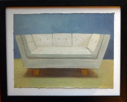 Sofa Blanco, by Matthew Robinson, 2009, Oil on paper