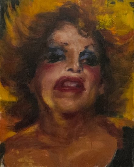Editables #1, by Camila Rocha, 2015, Oil and wax on wood panel