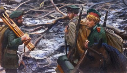 Dersu Uzala 4:48, by Jean-Pierre Roy, 2010, Oil on paper