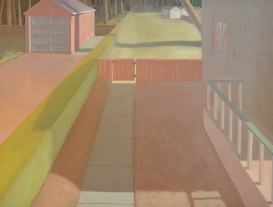 Side Yard, by Sarah Schlesinger, 2015, Oil on panel