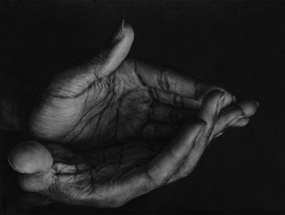 The Absence of Memory, by Amber Sena, 2010, Charcoal on paper